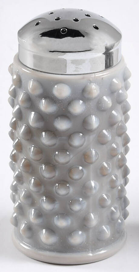 Gigi Marble Gray Salt Shaker with Metal Lid by Mosser (Ohio)-1