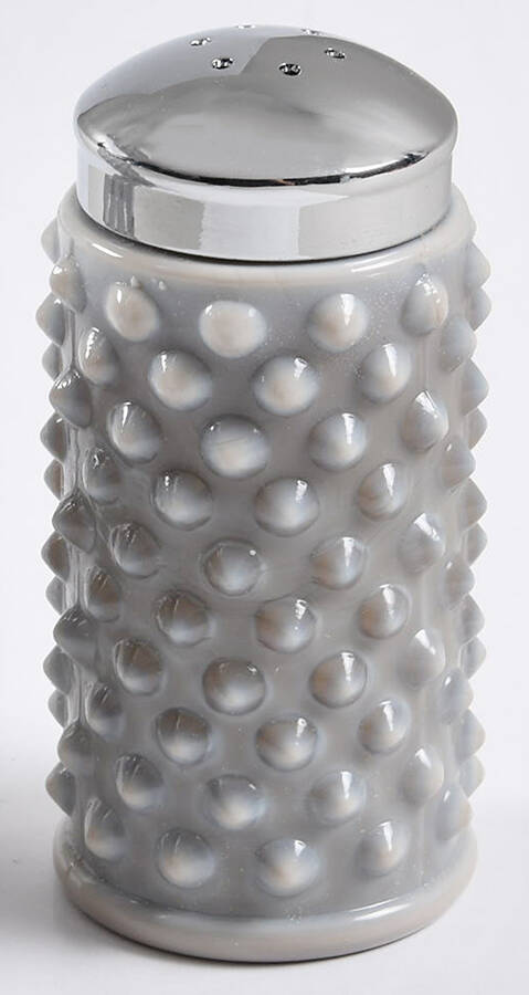 Gigi Marble Gray Pepper Shaker with Metal Lid by Mosser (Ohio)-1