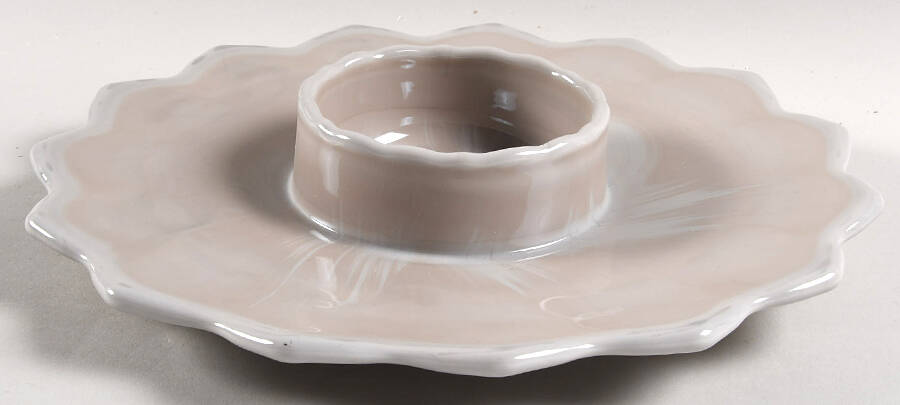 Gigi Marble Gray (1 Piece) Chip & Dip by Mosser (Ohio)-1
