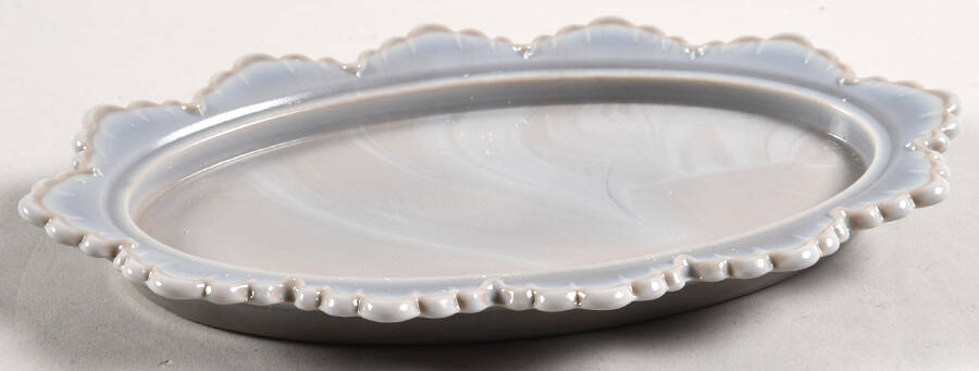 Gigi Marble Gray 1/4 Pound Butter Dish, No Lid by Mosser (Ohio)-1