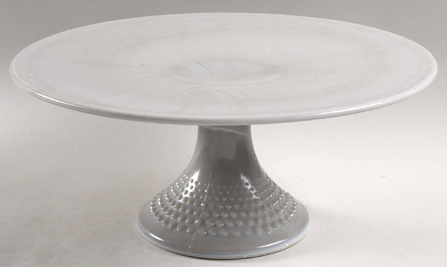 Gigi Marble Gray 12" Diameter Cake Stand/Pedestal by Mosser (Ohio)-1