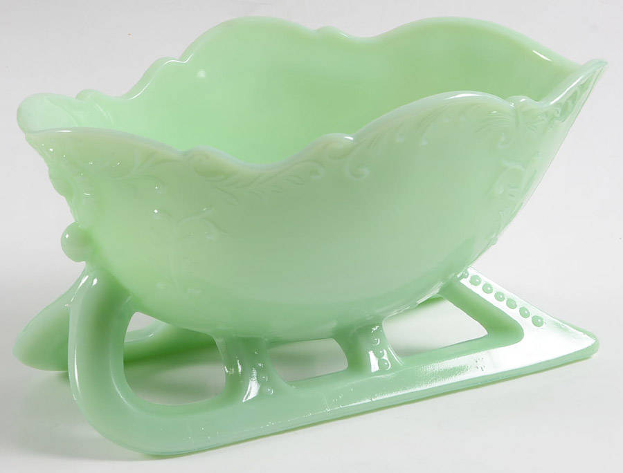 Holiday Animals & Figurines Large Sleigh Bowl by Mosser (Ohio)-1