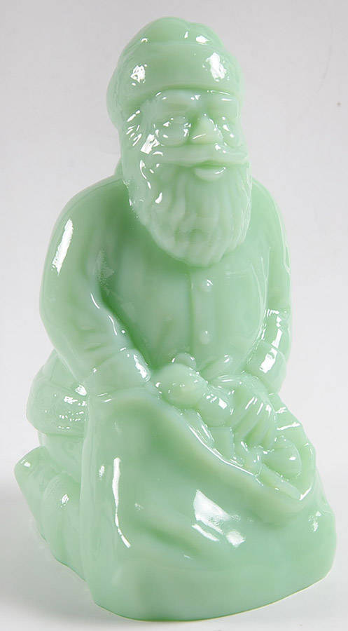 Holiday Animals & Figurines #5279 Santa Kneeling with Bag by Mosser (Ohio)-1