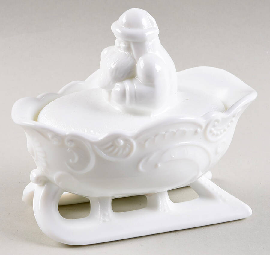 Holiday Animals & Figurines #1872 Santa on Sleigh by Mosser (Ohio)-1