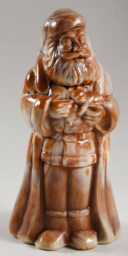 Holiday Animals & Figurines #5249 Santa with Kitten by Mosser (Ohio)-1
