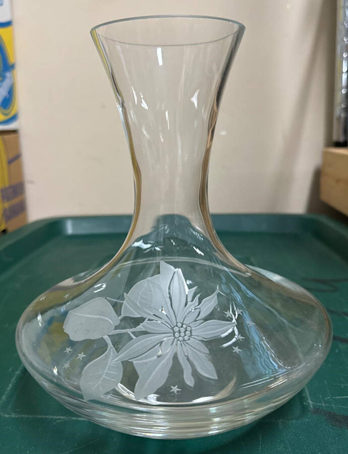 Poinsettia Delight Carafe by Mikasa-1