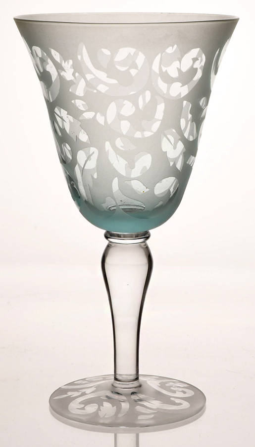 MWC4 Blue Water Goblet by Michael Weems-1