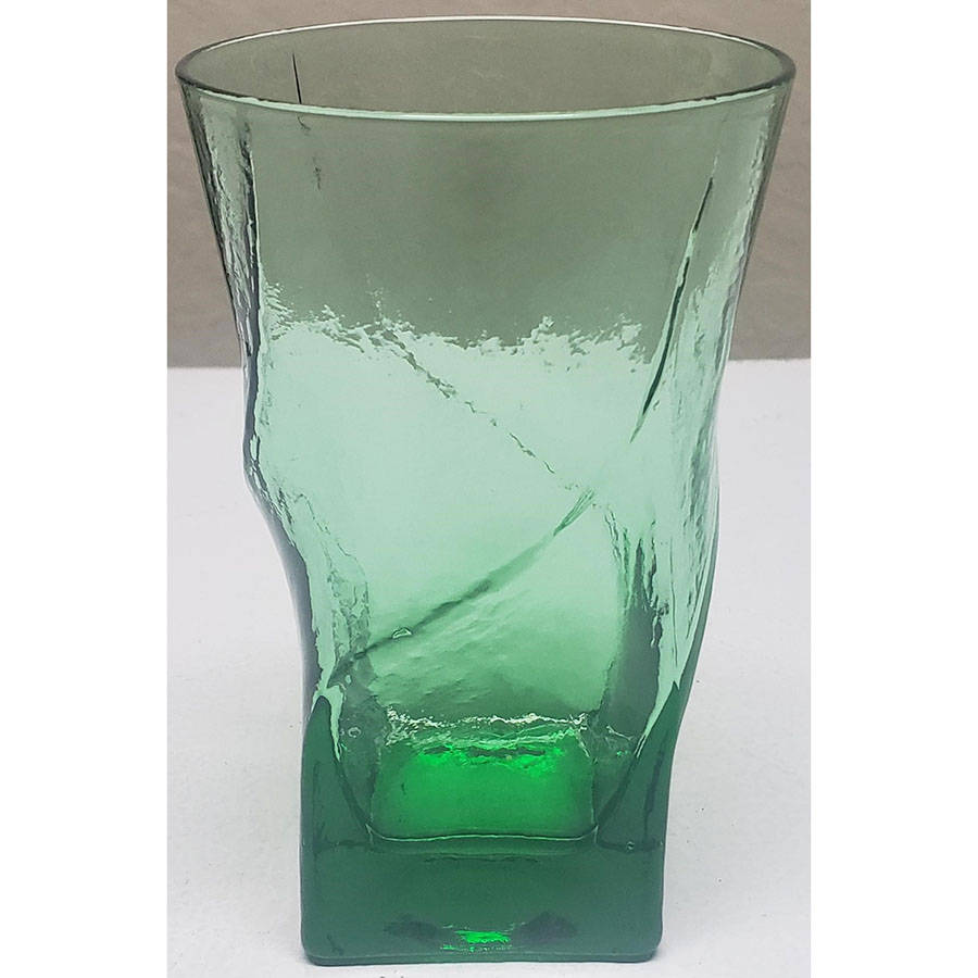 Swirl Light Green Flat Juice Glass by Morgantown-1