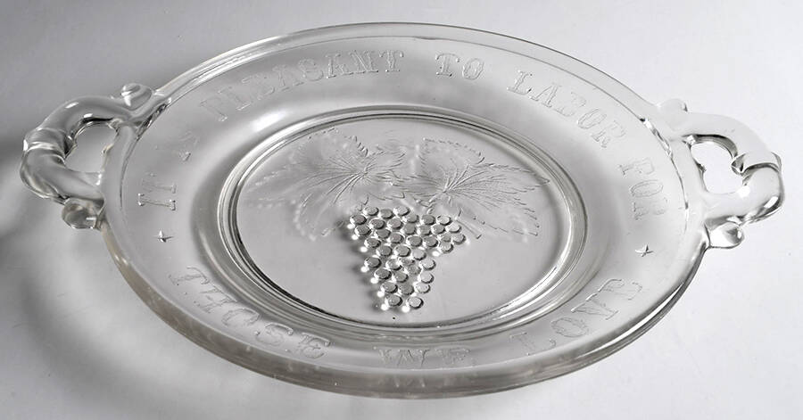 Pleasant To Labor Bread Tray by McKee-1