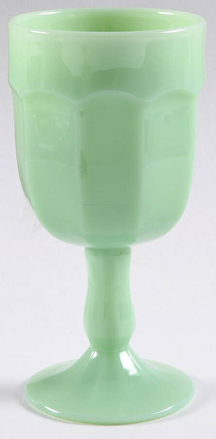 Arlington-Jadeite Water Goblet by Mosser (Ohio)-1