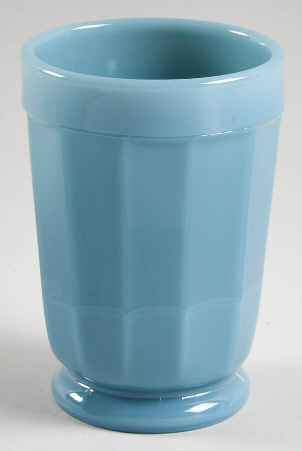 Panel Georgian Blue 6 Oz Flat Tumbler by Mosser (Ohio)-1