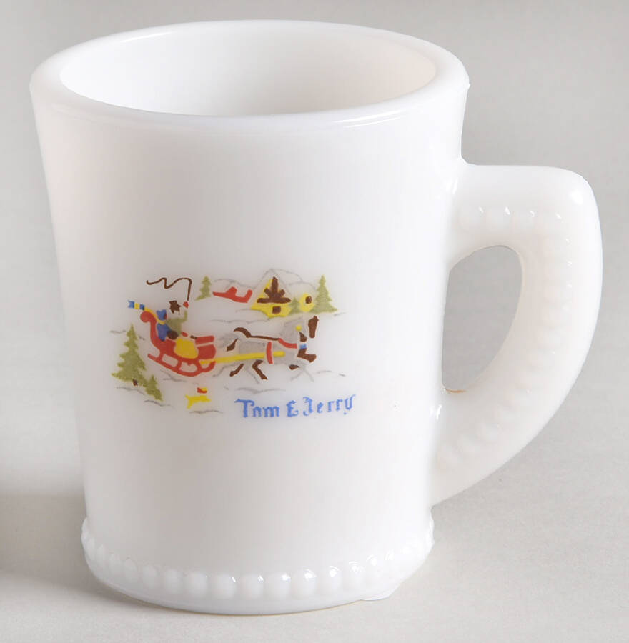 Currier & Ives Tom & Jerry Mug by McKee-1