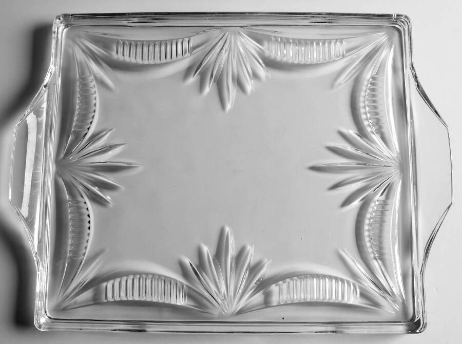 Victorian Lace 15" Rectangular Handled Tray by Mikasa-1