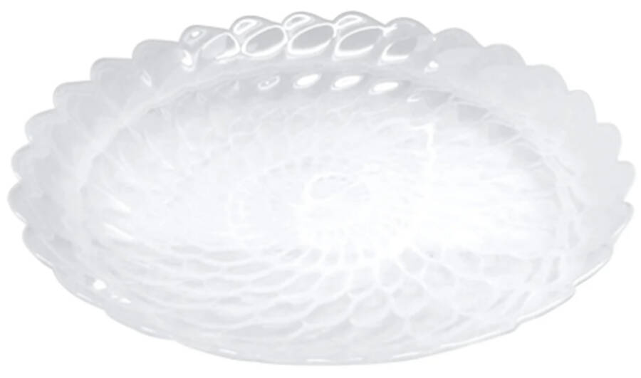 Alabaster (Dinnerware) 16" Shallow Round Bowl by Mariposa-1