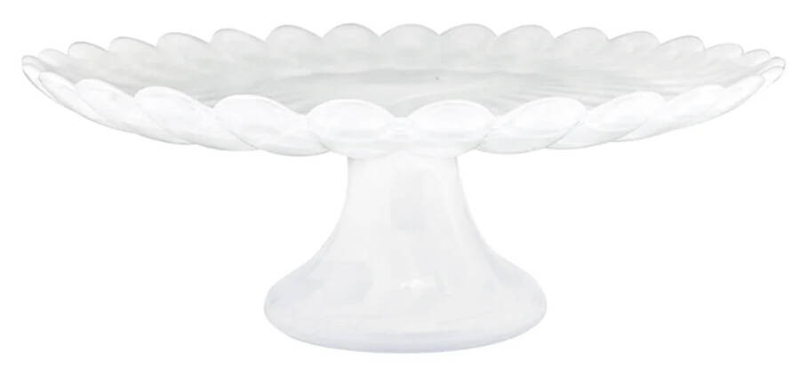 Alabaster (Dinnerware) 8" Diameter Pedestal Cake Stand by Mariposa-1