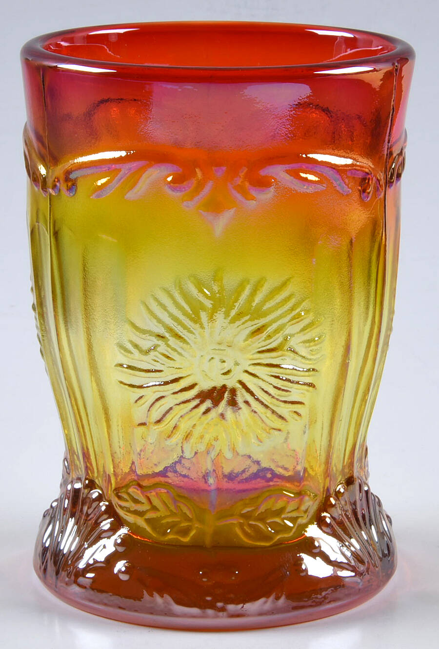 Marigold Flat Tumbler by Mosser (Ohio)-1