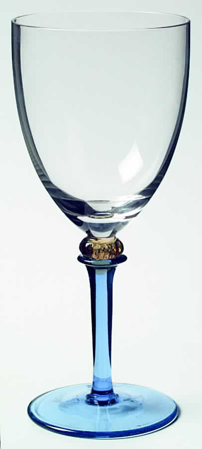 Acropolis Blue Water Goblet by Noritake-1