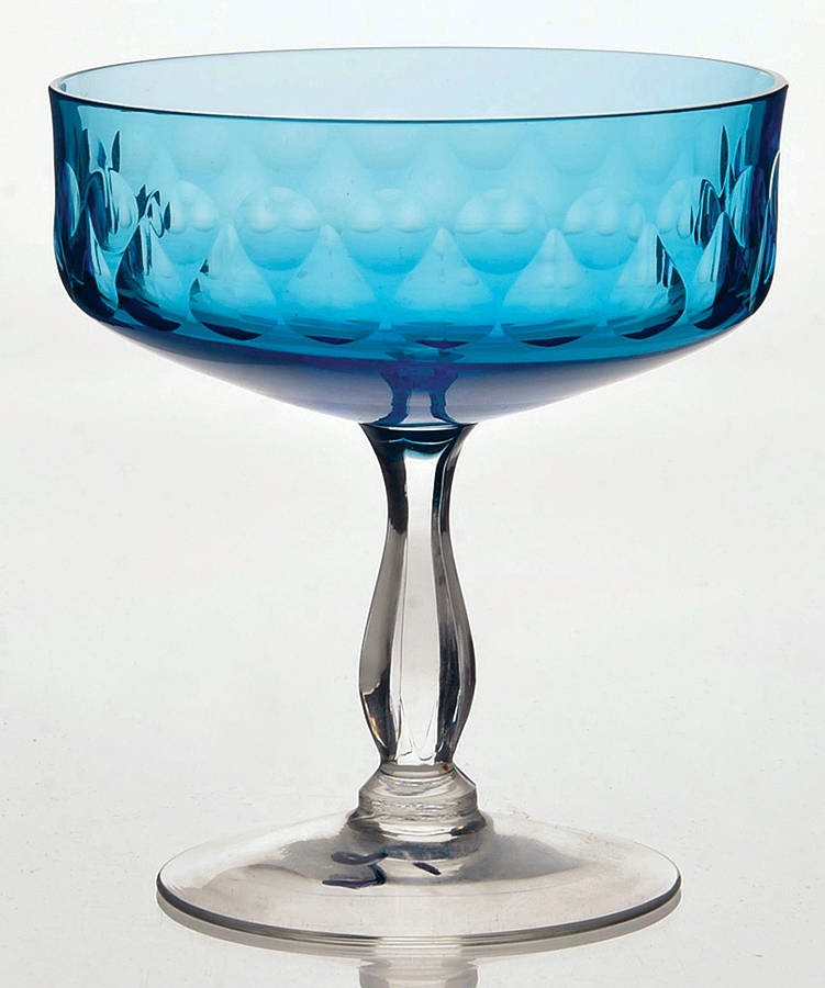 Aquarius Blue Champagne/Tall Sherbet by Noritake-1