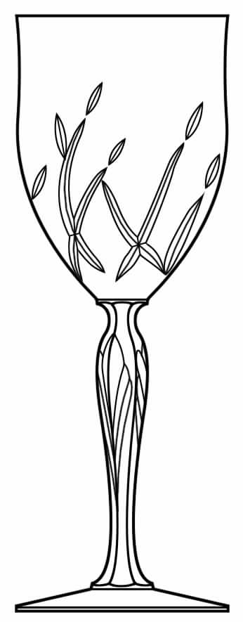 Aspen Flowers Water Goblet by Noritake-1