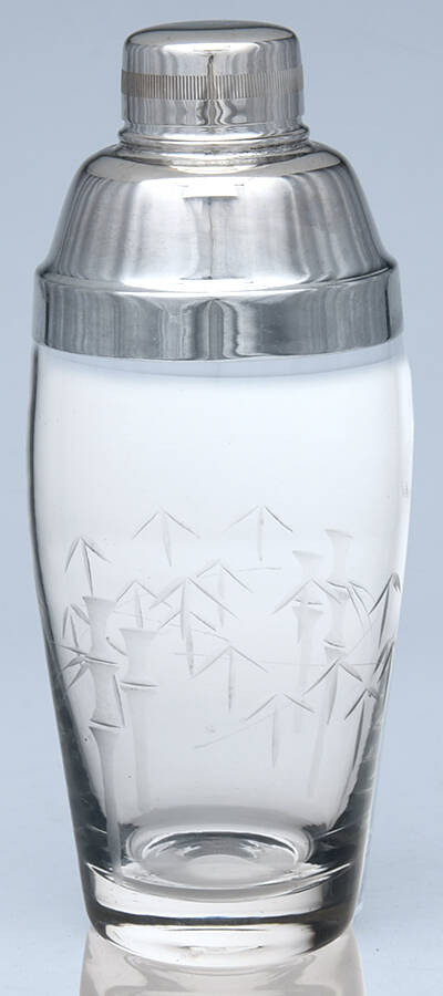 Bamboo (Smooth Stem) Cocktail Shaker & Lid by Noritake-1