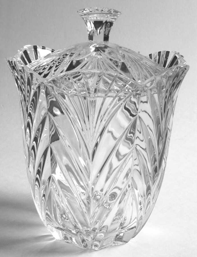 Crystal Treasury Biscuit Barrel & Lid by Noritake-1