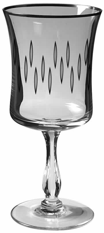 Cut 818 (Platinum) Water Goblet by Noritake-1