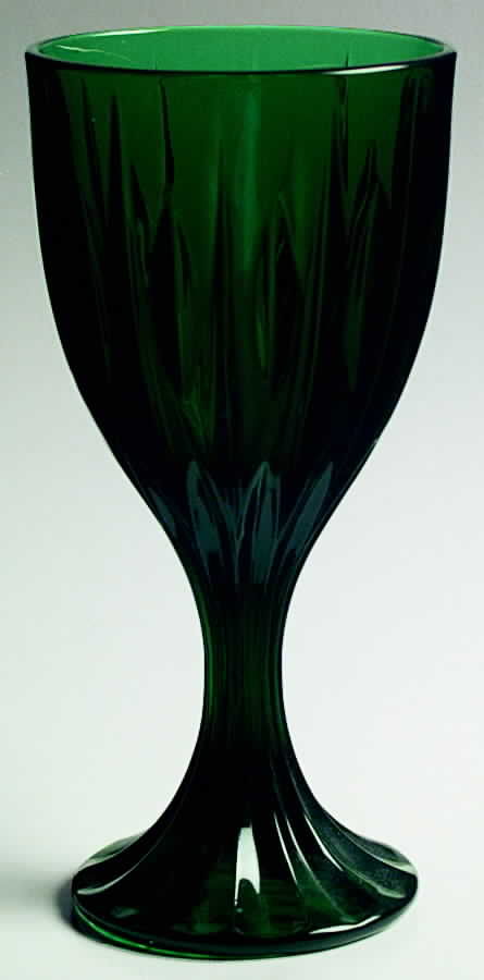 Entree Evergreen (Dark Green) Water Goblet by Noritake-1