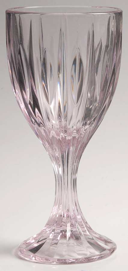 Entree-Pink Water Goblet by Noritake-1