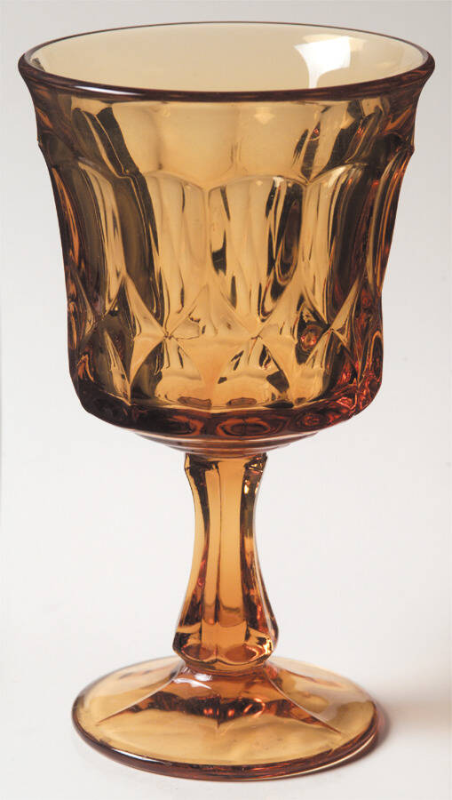 Perspective-Amber Water Goblet by Noritake-1