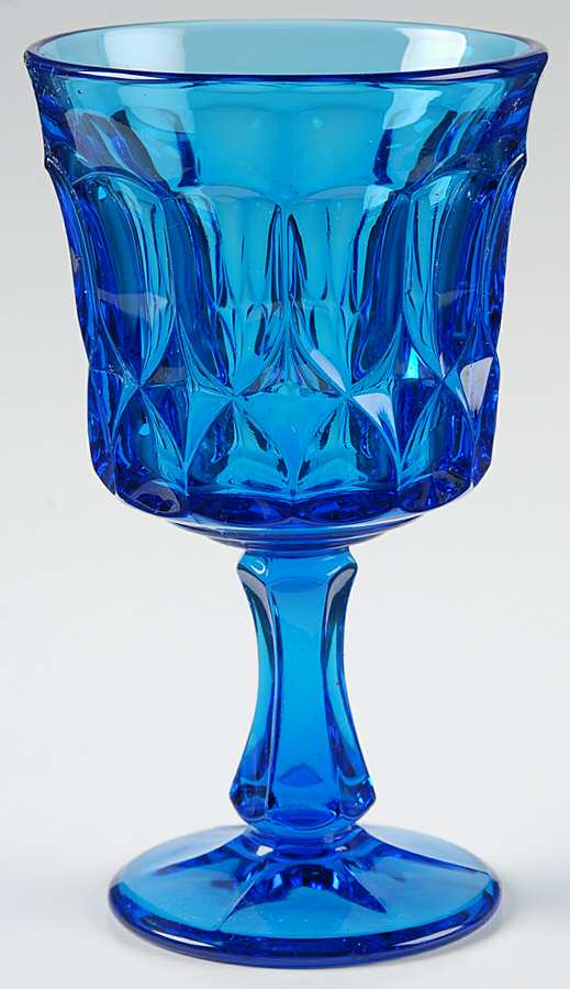 Perspective-Blue Water Goblet by Noritake-1