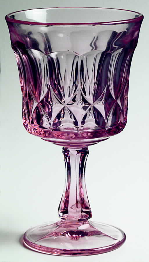 Perspective-Pink Water Goblet by Noritake-1