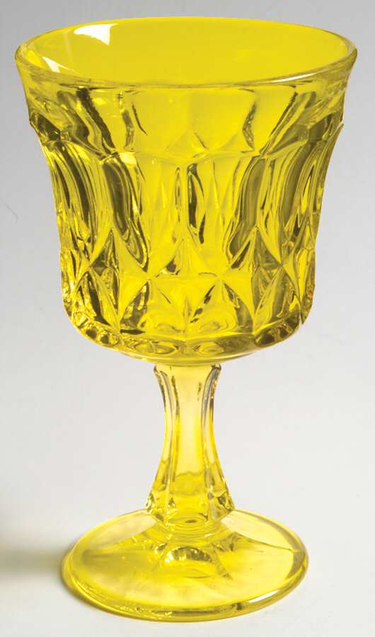 Perspective-Yellow Water Goblet by Noritake-1