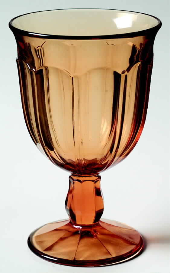 Provincial-Amber Water Goblet by Noritake-1