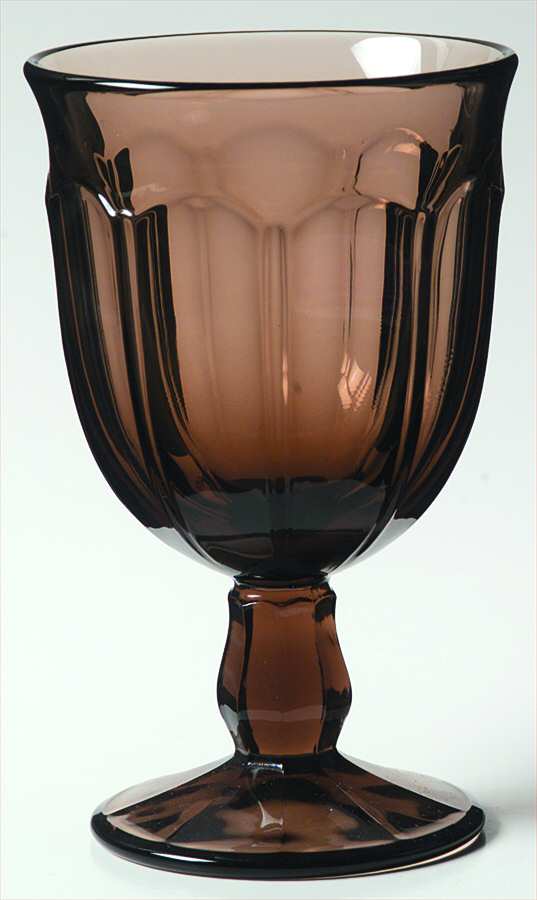 Provincial-Brown Water Goblet by Noritake-1