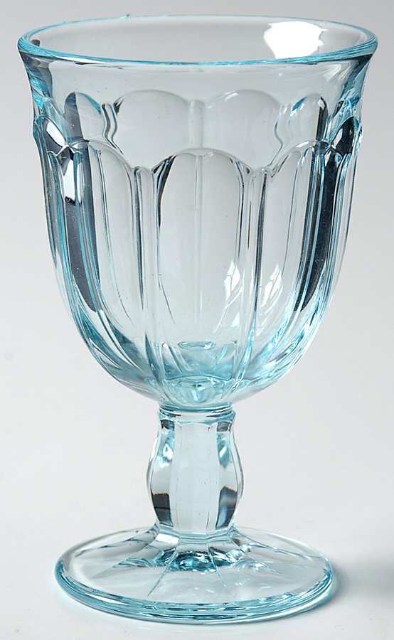 Provincial-Light Blue Water Goblet by Noritake-1