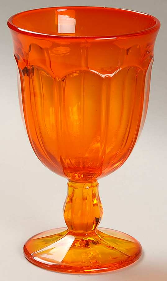 Provincial-Orange Water Goblet by Noritake-1