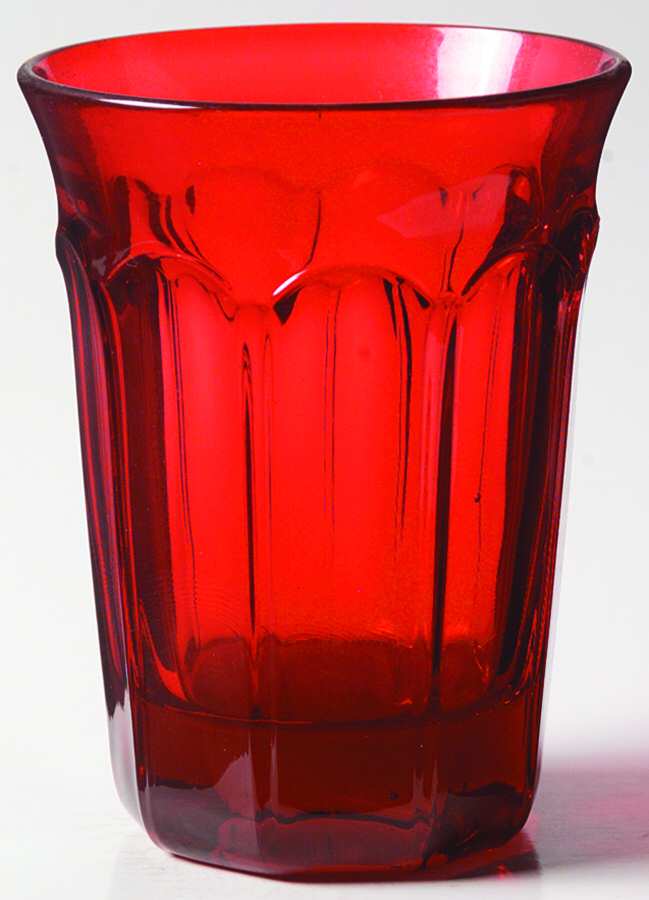 Provincial-Red Flat Tumbler by Noritake-1