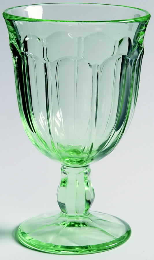 Provincial-Spring Green Water Goblet by Noritake-1