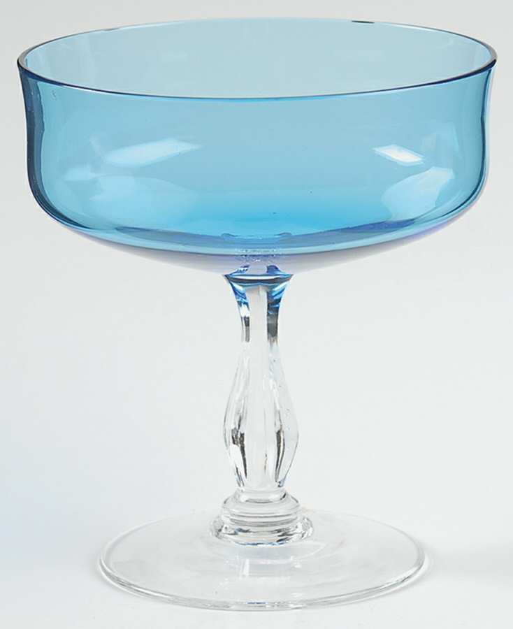 Rainbow-Blue (No Trim) Champagne/Tall Sherbet by Noritake-1