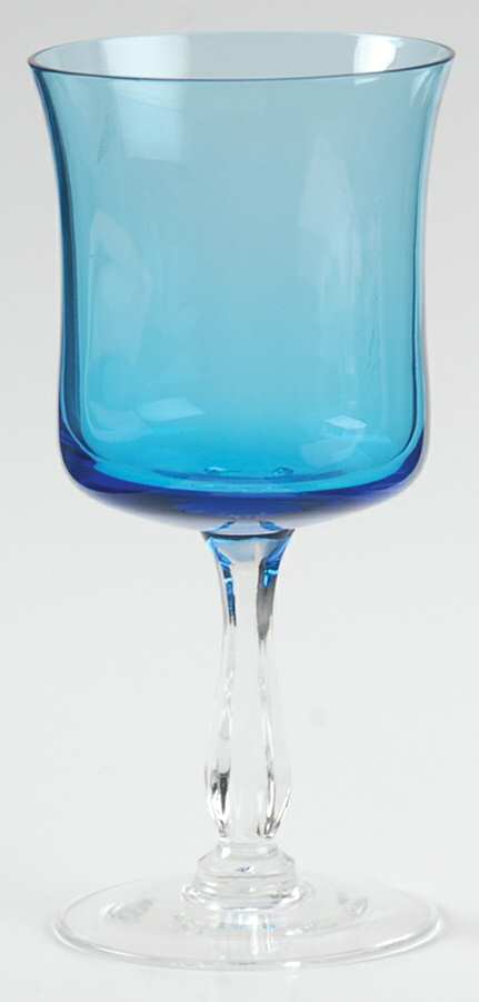 Rainbow-Blue (No Trim) Wine Glass by Noritake-1