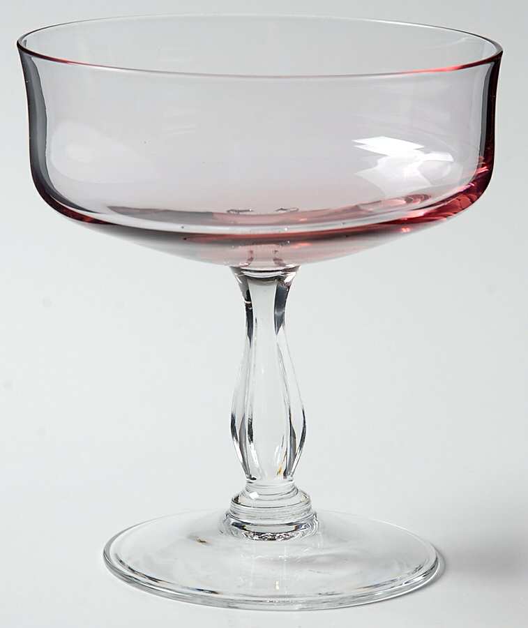 Rainbow-Pink (No Trim) Champagne/Tall Sherbet by Noritake-1
