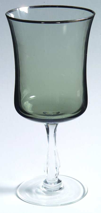Rainbow-Smoke (Platinum Trim) Water Goblet by Noritake-1