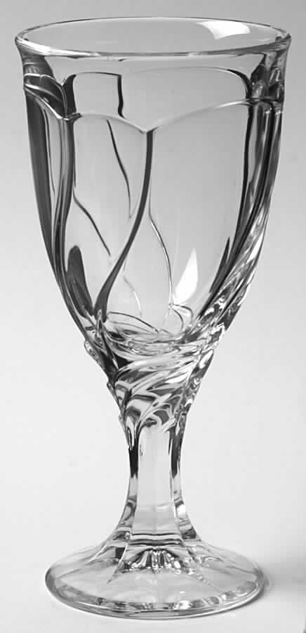 Sweet Swirl-Clear Water Goblet by Noritake-1