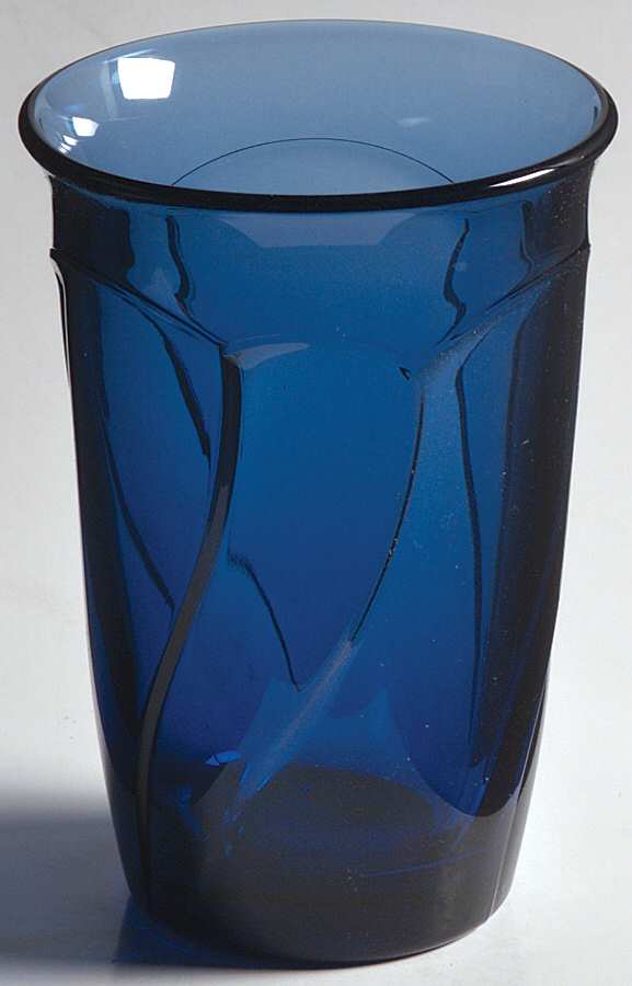 Sweet Swirl Dark Blue (Midnight) Highball Glass by Noritake-1