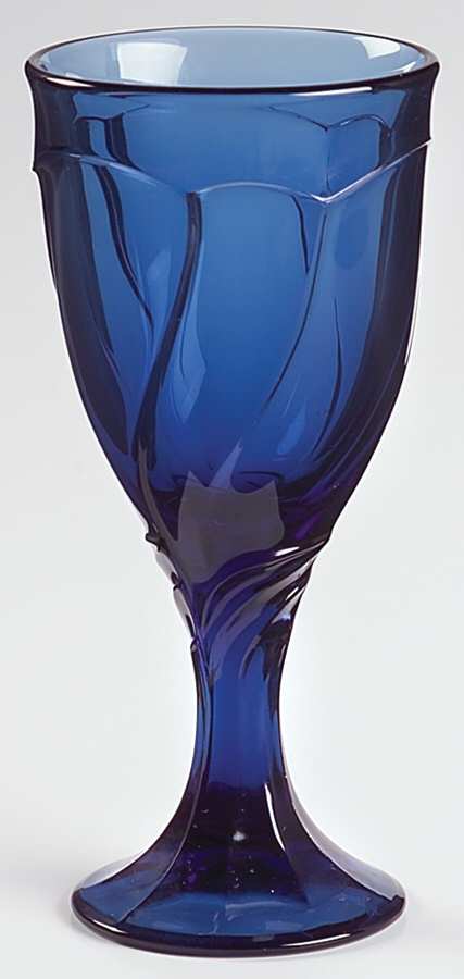 Sweet Swirl Dark Blue (Midnight) Wine Glass by Noritake-1