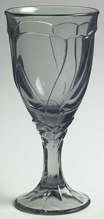 Sweet Swirl-Gray Water Goblet by Noritake-1