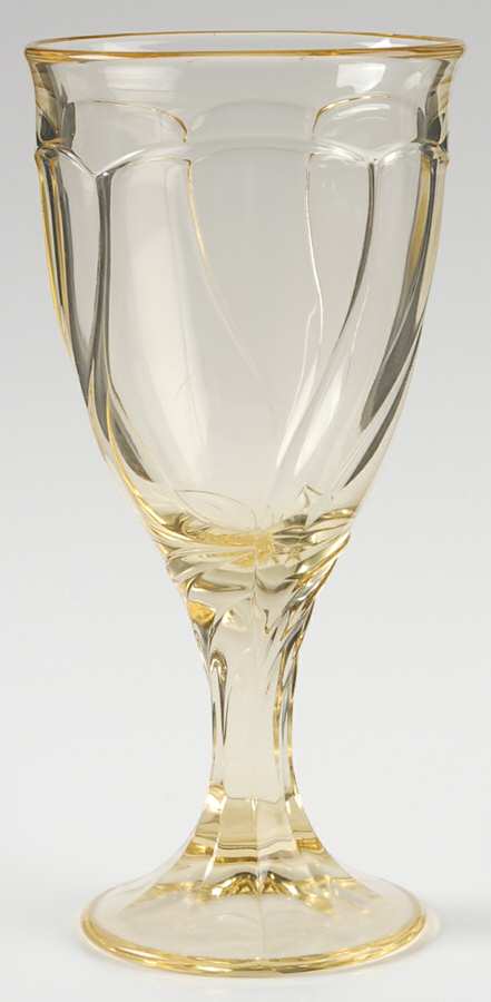 Sweet Swirl-Lemon Water Goblet by Noritake-1