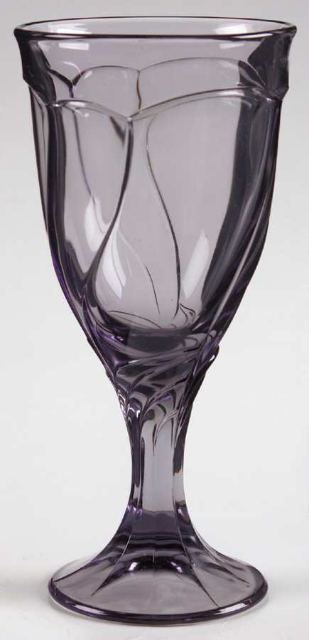 Sweet Swirl-Lilac Water Goblet by Noritake-1