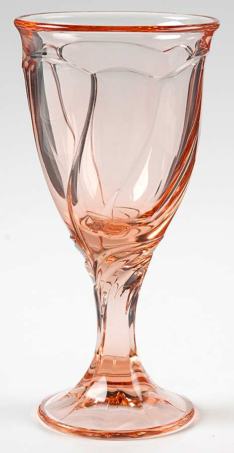 Sweet Swirl-Peach Wine Glass by Noritake-1