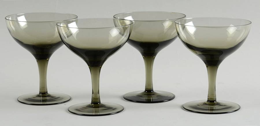 Viewpoint Grey Champagne Tall Sherbet - Set of 4 by Noritake-1